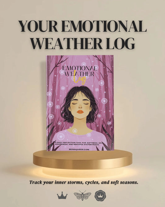 Cover of Emotional Weather Sanctuary — a printable nervous system and mood tracker for body-based awareness