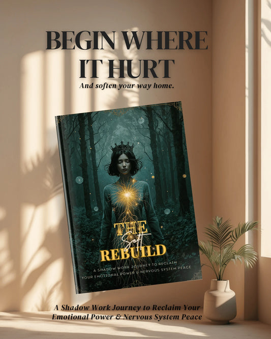 Cover of The Soft Rebuild eBook — a trauma-informed guide to nervous system healing and emotional renewal